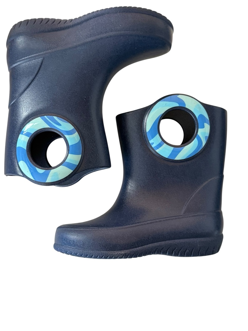 OKABASHI Toddler Kendall Rain Boots Blue Size 6 - Picture 3 of 7